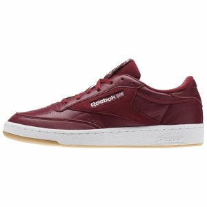 Reebok Club C 85 ESTL Turnschuhe Herren - Bordeaux/Weiß/Bordeaux - DE 539-HDT